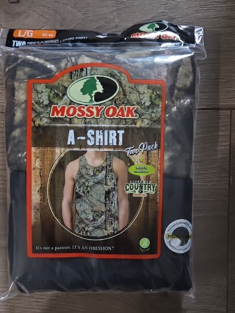 Mossy Oak Camo and Black Two-Pack A-Shirts